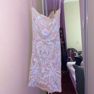 Lucy In the Sky sparkle mini dress